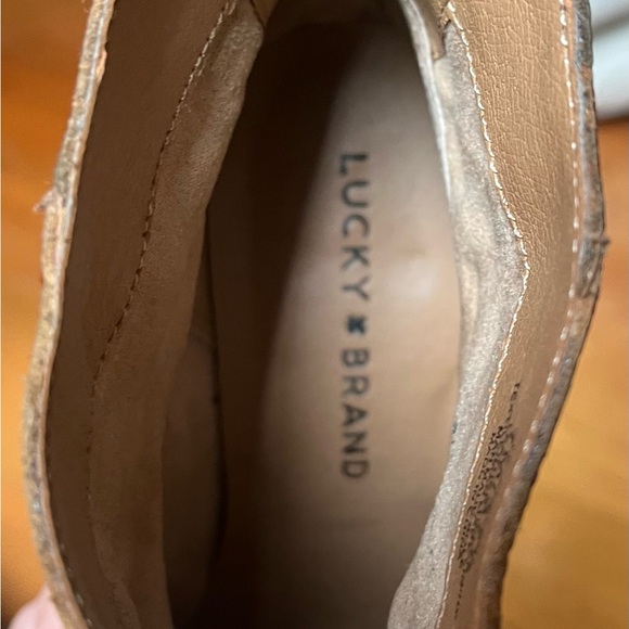 Lucky Brand Tan Leather Adalan Ankle Booties - Picture 7 of 11